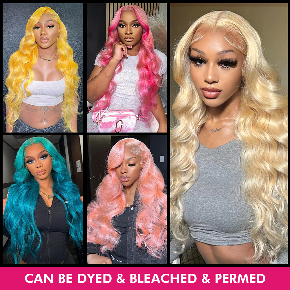 Lebeaute 613 Blonde Body Wave Virgin Human Hair 3 Bundles With 4x4 Lace Closure