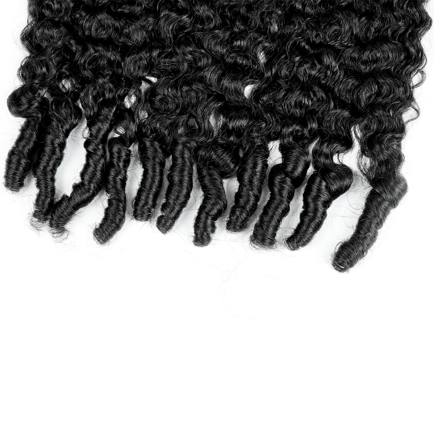 Lebeaute Burmese Curly 3 4 Bundles Unprocessed Virgin Human Hair with Spriral End