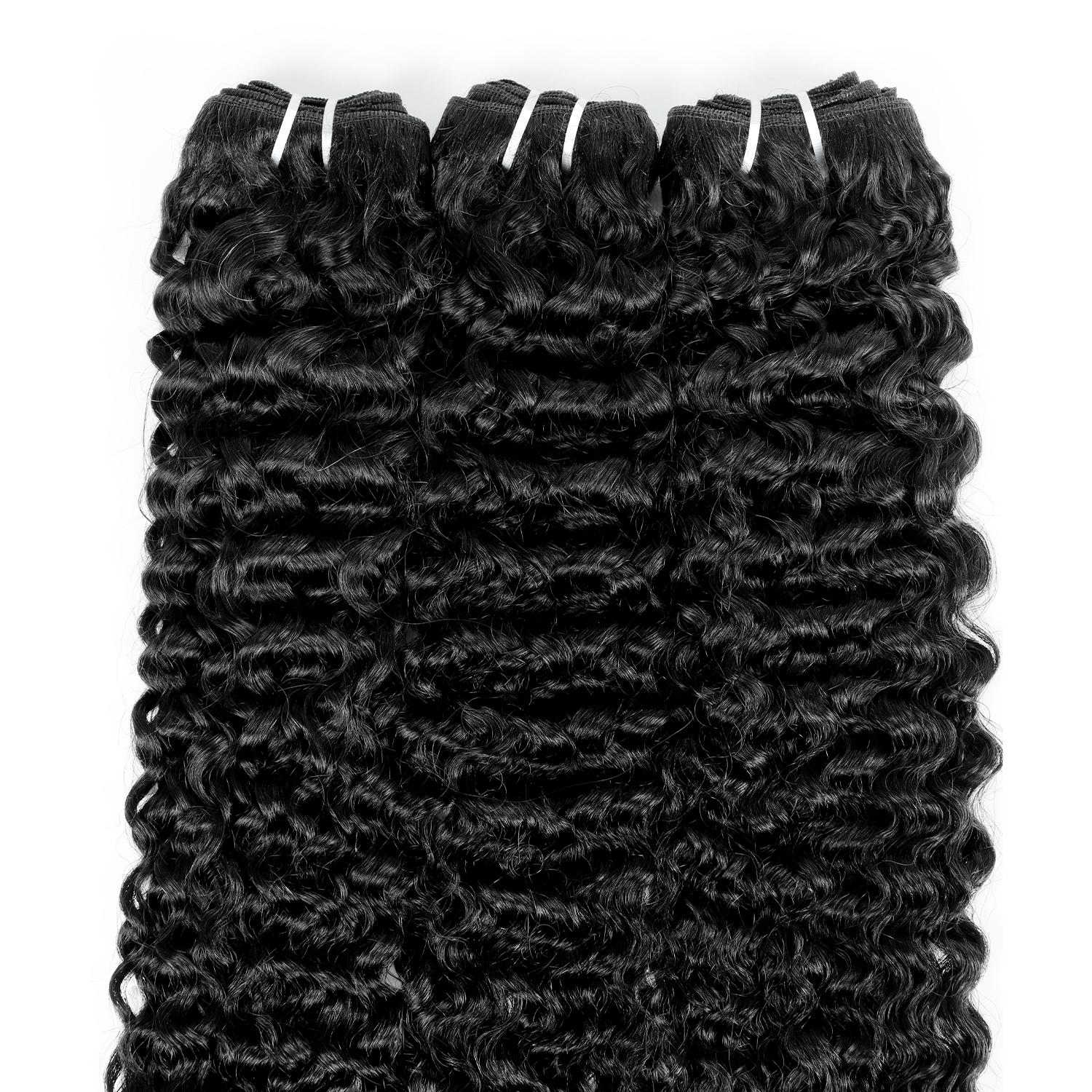 Lebeaute Burmese Curly 3 4 Bundles Unprocessed Virgin Human Hair with Spriral End