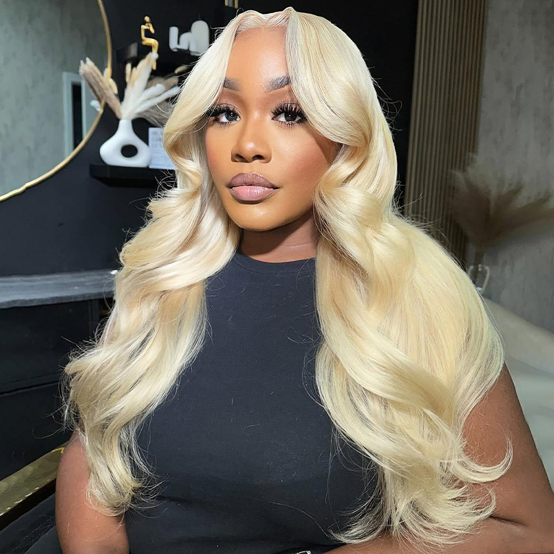 Lebeaute 3Pcs 613 Blonde Body Wave Virgin Human Hair Bundles 14-30Inch Unprocessed Hair Extensions