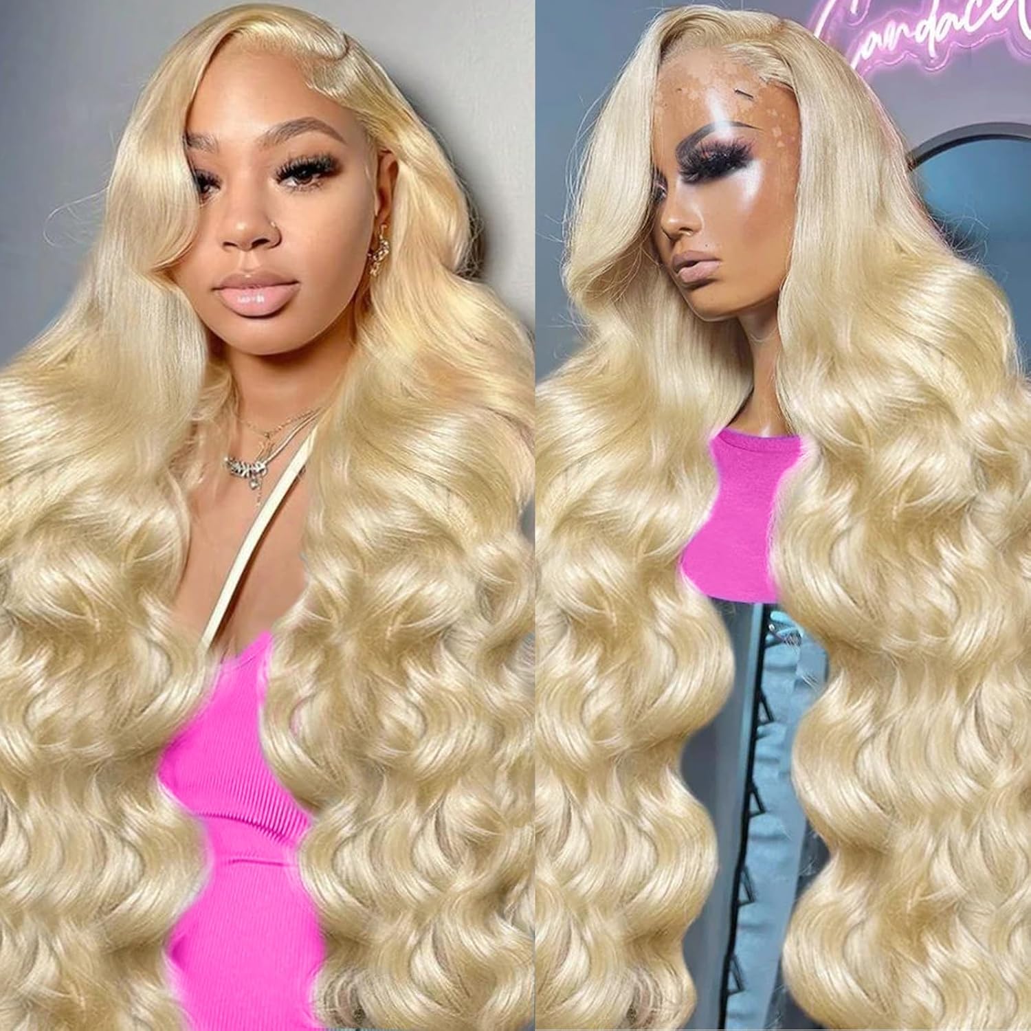 Lebeaute #613 Blonde Color Body Wave Glueless Ready To Wear Wigs Pre Cut 13x4 13x6 Lace Front Wigs