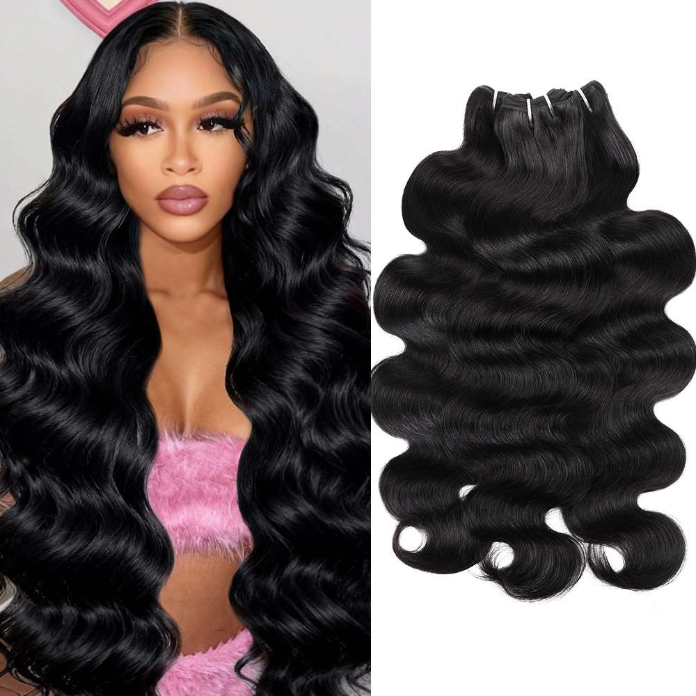 Lebeaute Body Wave Human Hair 1 3 4 Bundles 100% Unprocessed 12A Premium Quality Raw Virgin Hair