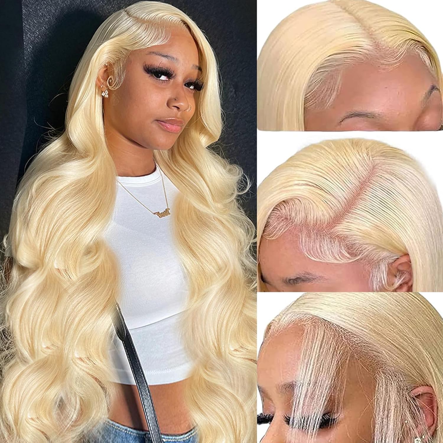 Lebeaute #613 Blonde Color Body Wave Glueless Ready To Wear Wigs Pre Cut 13x4 13x6 Lace Front Wigs
