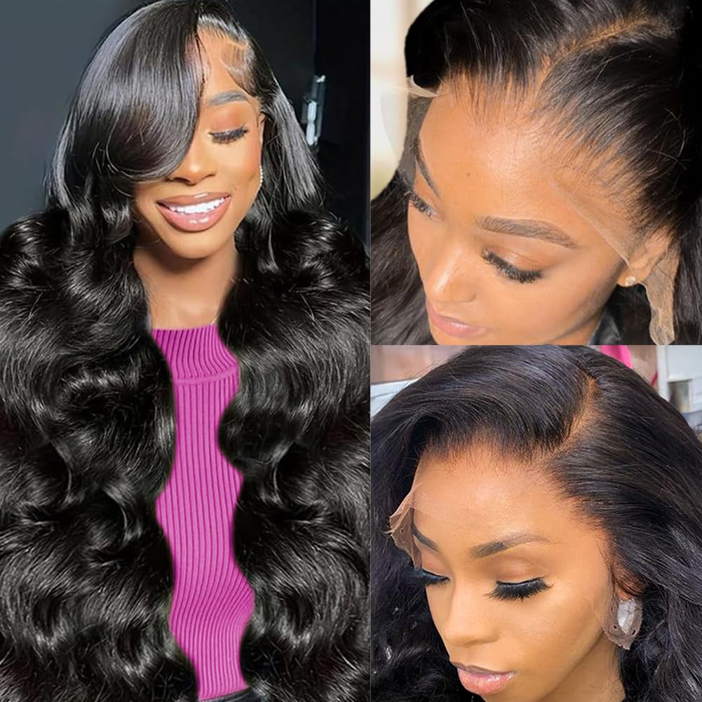 Lebeaute 40 Inch 13x4 13x6 Lace Front Wigs Glueless Body Wave Human Hair Wig 200% Density HD Lace Wigs