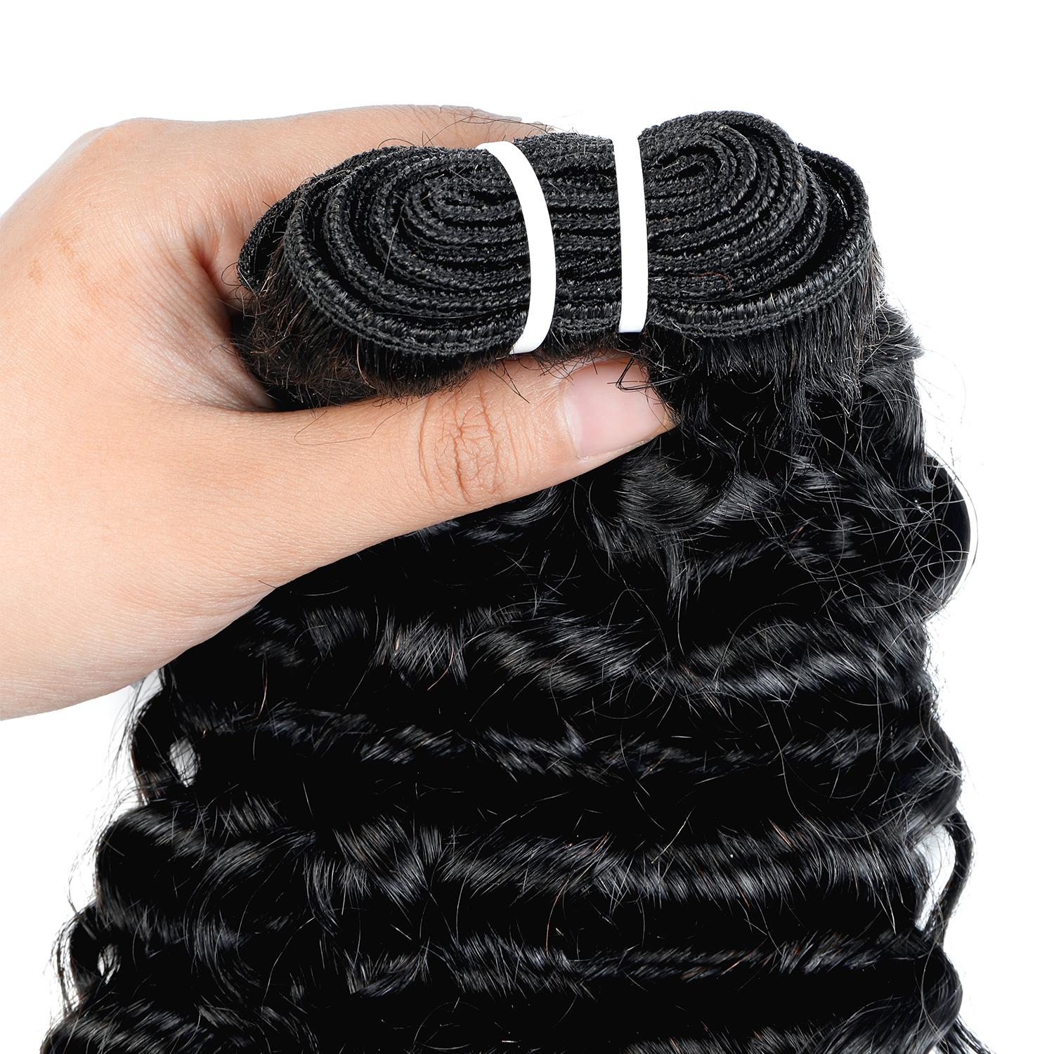Lebeaute Burmese Curly 3 4 Bundles Unprocessed Virgin Human Hair with Spriral End