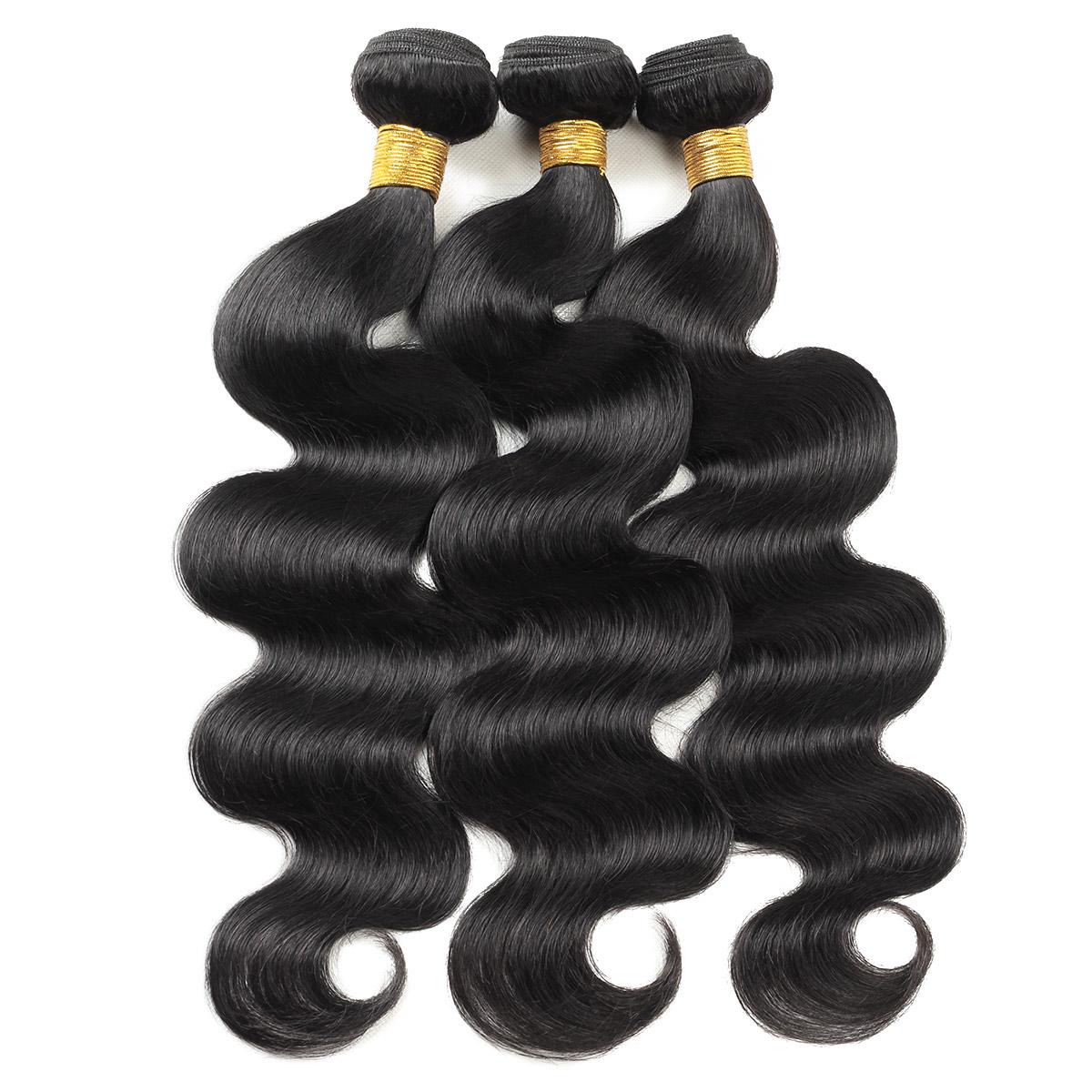Lebeaute Brazilian Body Wave Human Hair 3 Bundles No Shed No Tangle 100% Virgin Hair