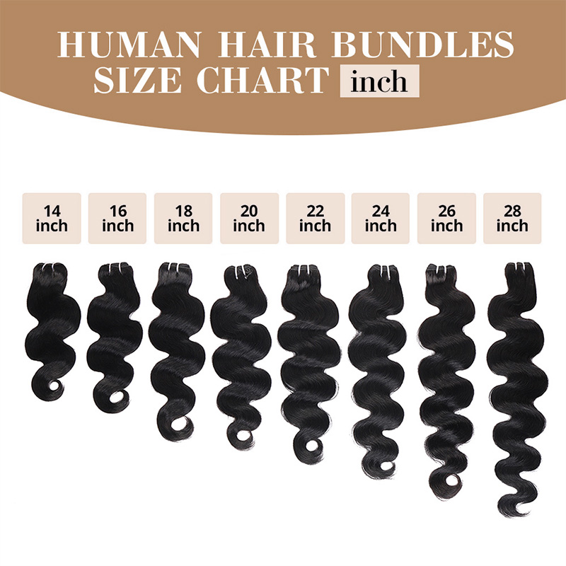 Lebeaute Body Wave Human Hair 1 3 4 Bundles 100% Unprocessed 12A Premium Quality Raw Virgin Hair