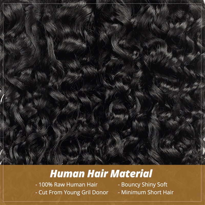 Lebeaute 3 Bundles Water Wave Virgin Human Hair Extension 12-30 Inches