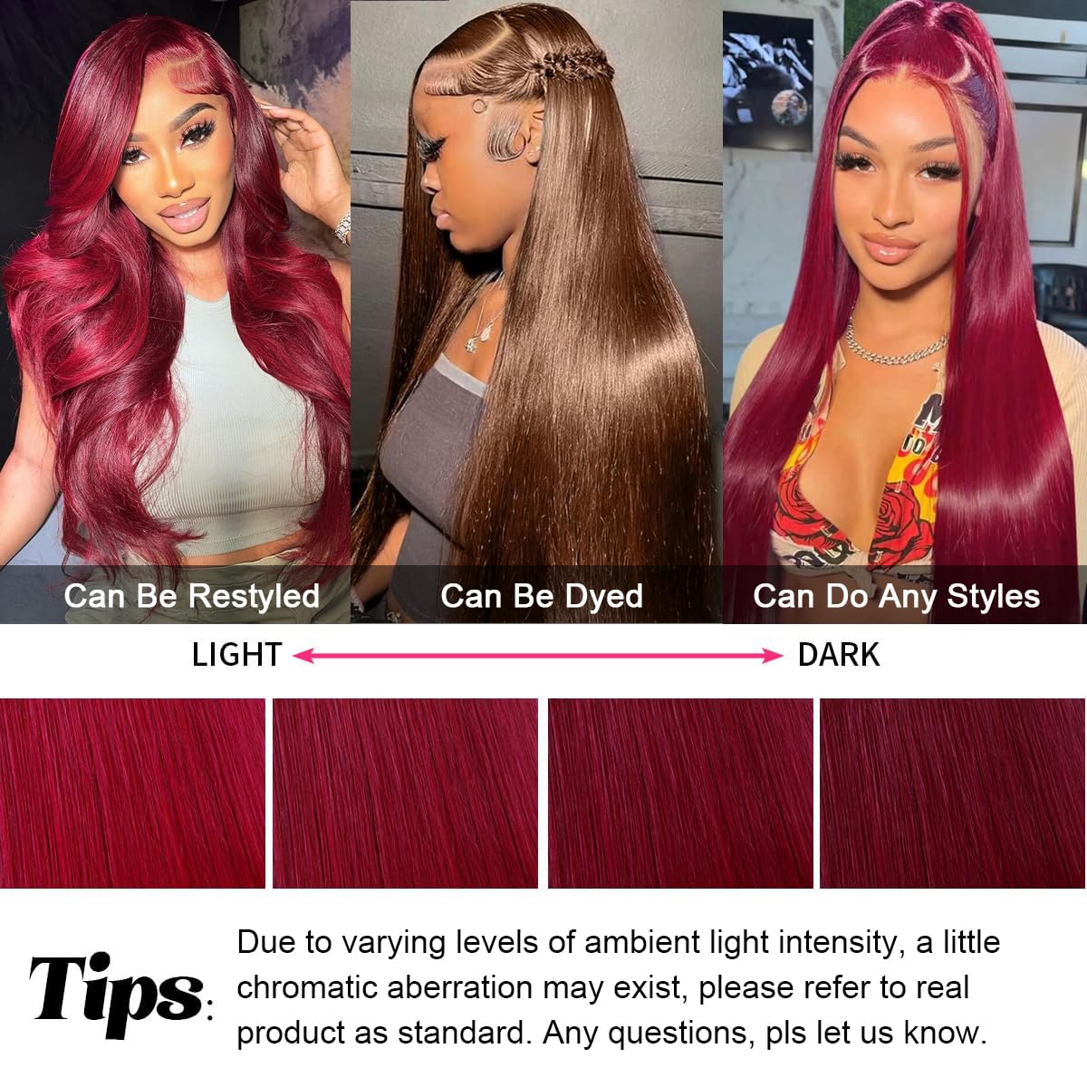 Lebeaute 99J Burgundy Wig 13x4 13x6 Lace Front Straight Human Hair Wigs 200% Density Colored Wigs
