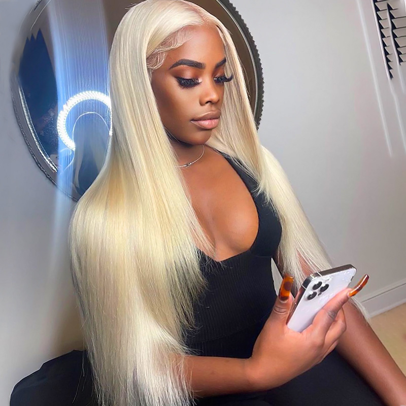Lebeaute 613 Blonde Hair Brazilian Straight Human Hair Weave 1 3 4 Bundles