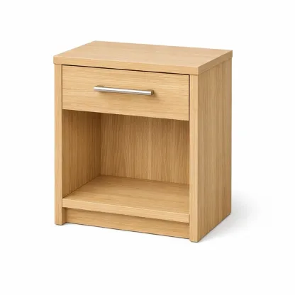 Nachttisch Eiche 1 Schublade 1 Fach 50 x 40 x 30 cm-Furnific
