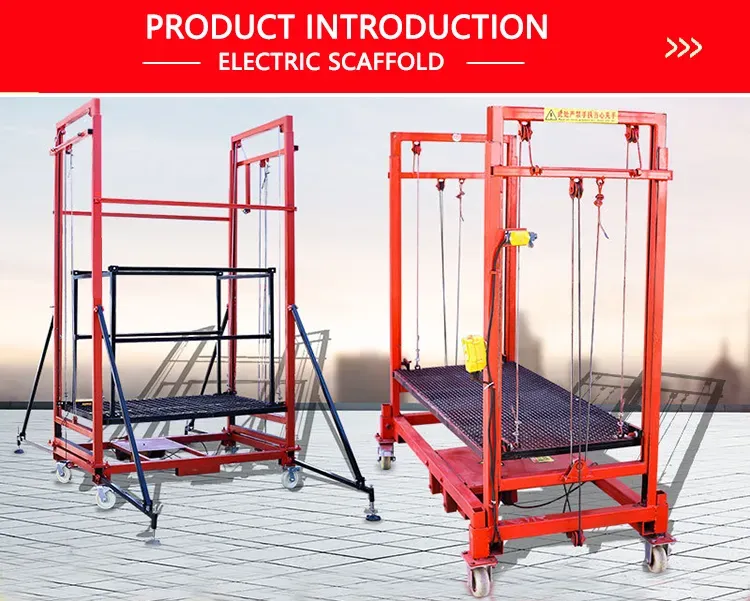 GuardianLift™: Plataforma elevadora de andamios eléctrica plegable（¡soporta hasta 500kg!）