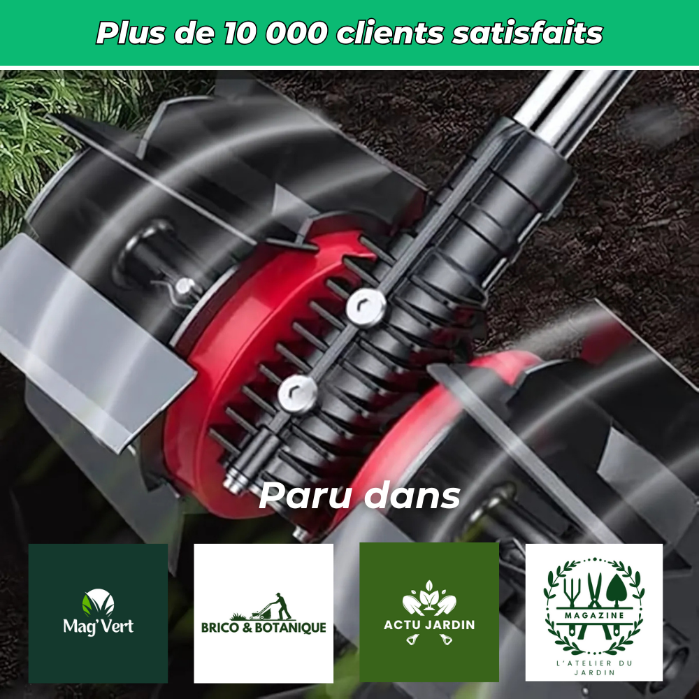 G700 PRO - Roue de Désherbage Multifonctions – Outil Efficace pour Entretien de Jardin et Élimination des Mauvaises Herbes