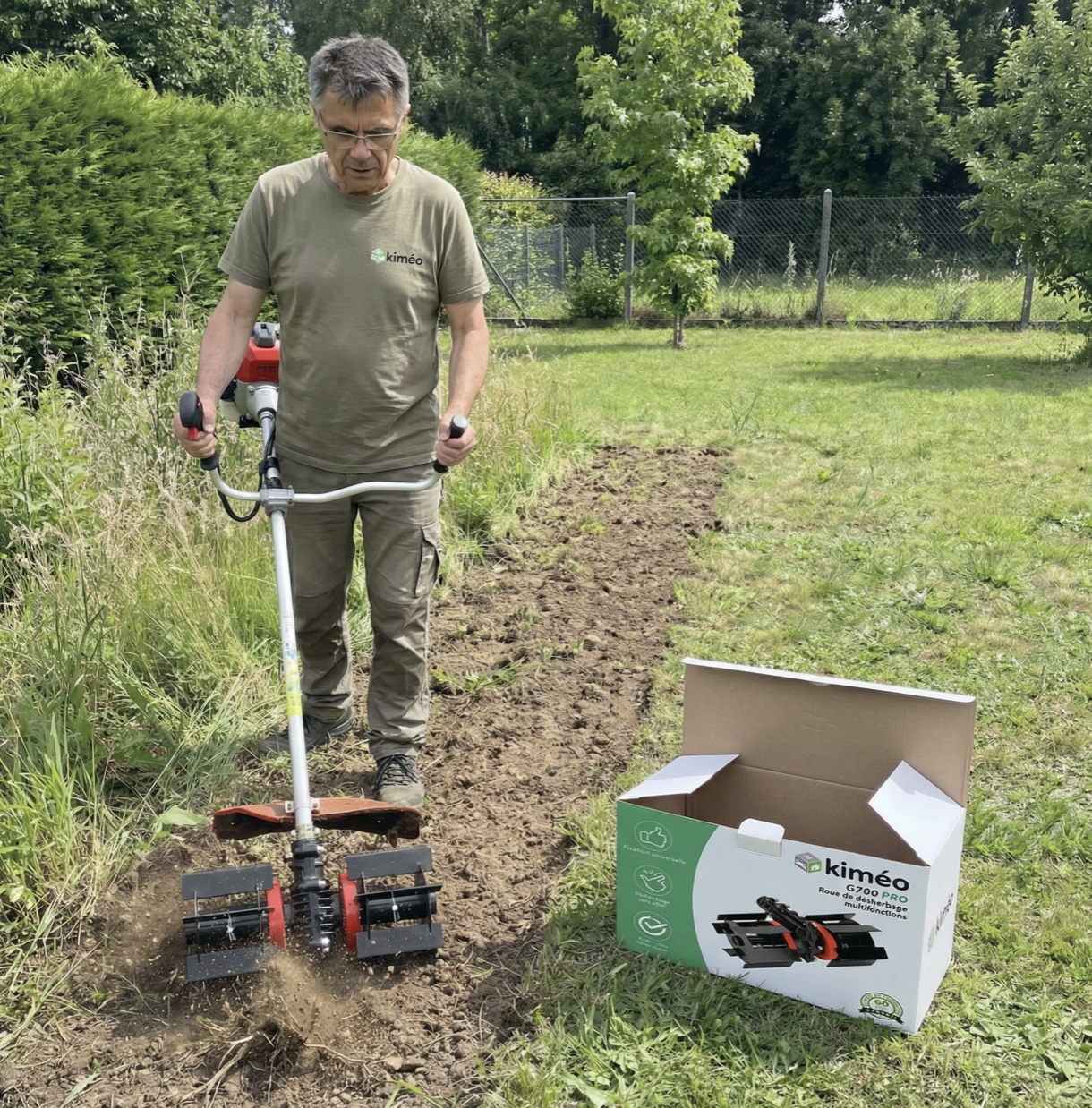 G700 PRO - Roue de Désherbage Multifonctions – Outil Efficace pour Entretien de Jardin et Élimination des Mauvaises Herbes
