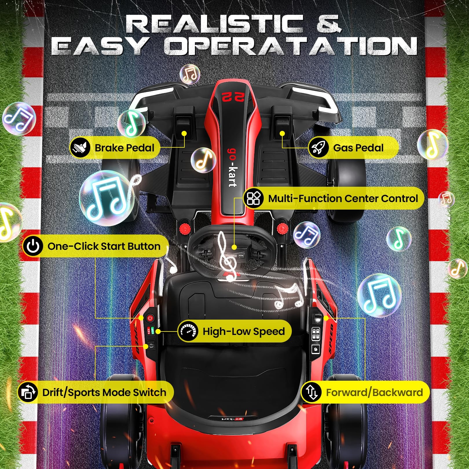 Kids Electric Go-Kart – SpeedX Racing Kart