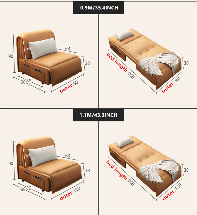 Remote Controlled Power Sleeper Sofa Bed