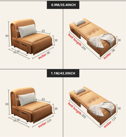 Remote Controlled Power Sleeper Sofa Bed