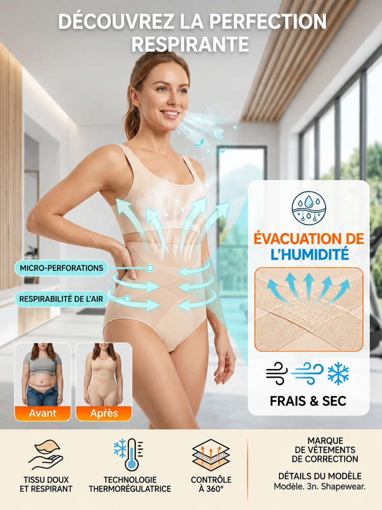 Culotte gainante ultra-fine et invisible (perte de 20 kg)