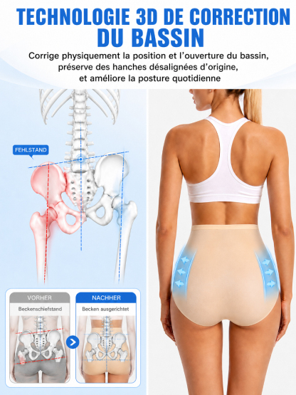 Culotte gainante en dentelle sculptante et amincissante