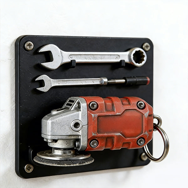 🛠️2-in-1-Inspired Mini Grinder Keychain: On-the-Go Smoothing Tool + Tool Enthusiast Collectible