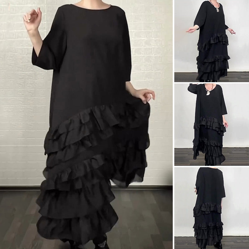 ⏳Time-Limited Special⏰New Arrivals Special Offer-Oversized Ruffle Layered Flowy Dress