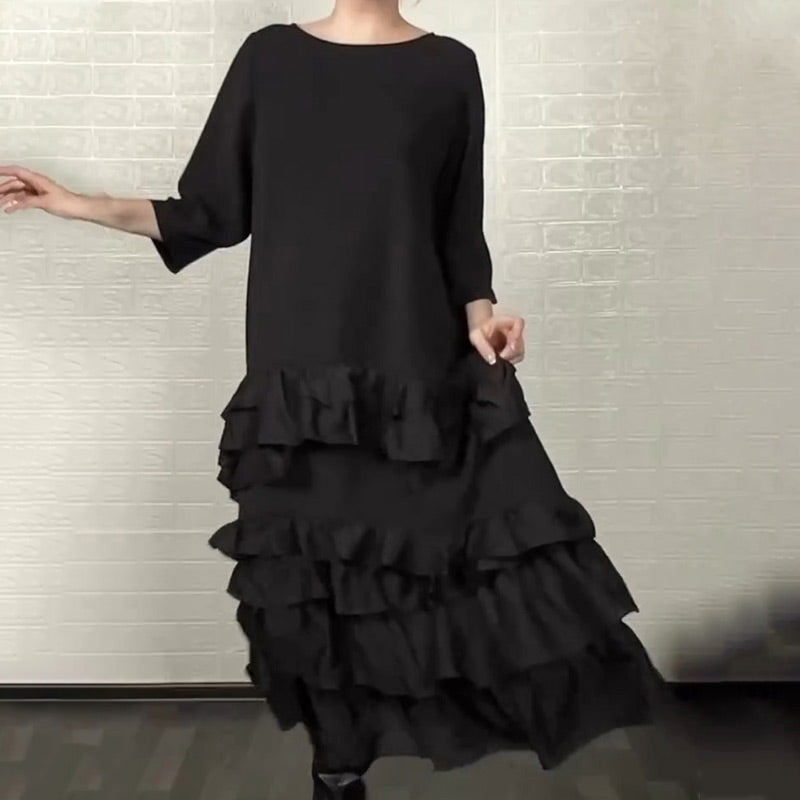 ⏳Time-Limited Special⏰New Arrivals Special Offer-Oversized Ruffle Layered Flowy Dress