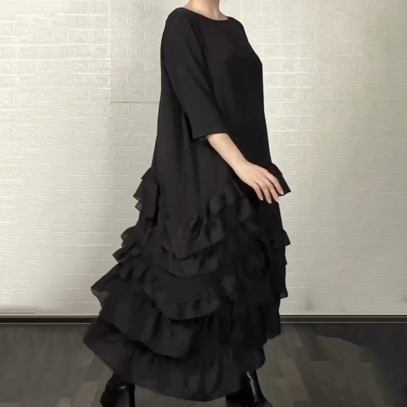 ⏳Time-Limited Special⏰New Arrivals Special Offer-Oversized Ruffle Layered Flowy Dress