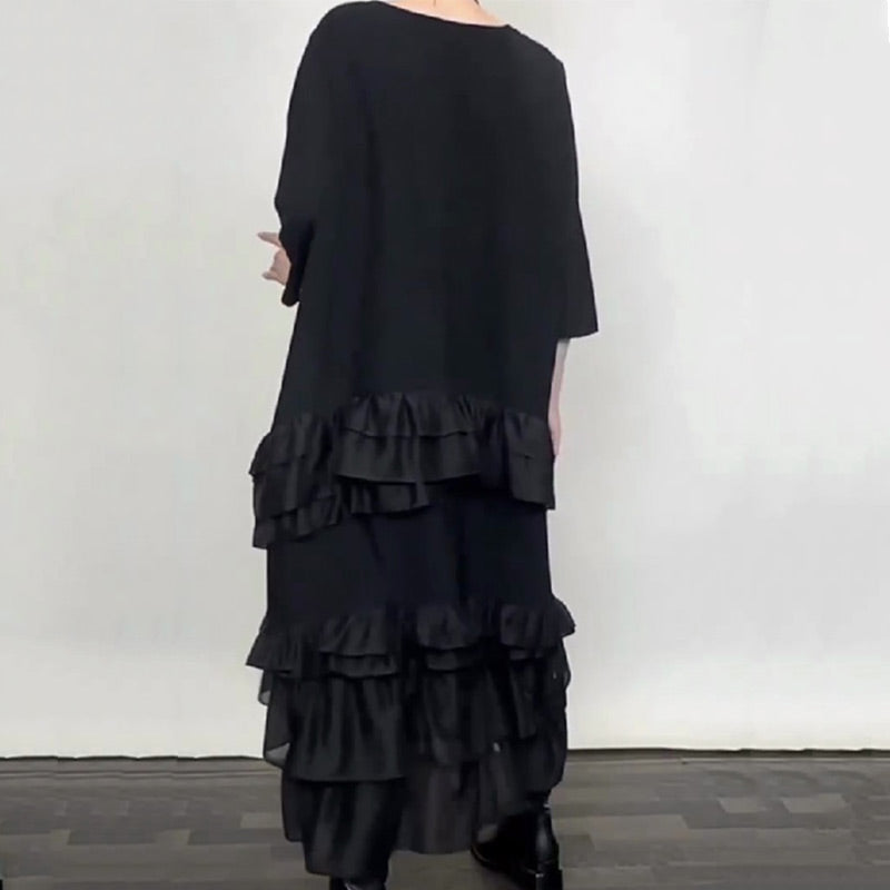 ⏳Time-Limited Special⏰New Arrivals Special Offer-Oversized Ruffle Layered Flowy Dress