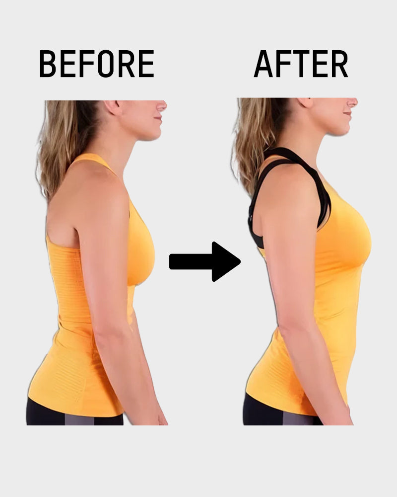 Wireless Front-Closure Posture Bra with Cross-Back Support