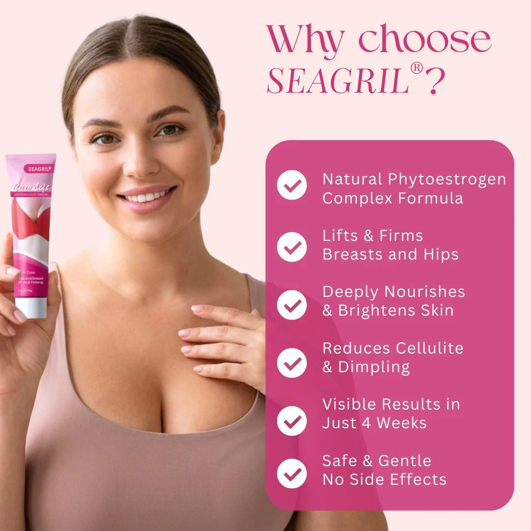SEAGRIL® CurvLift Enhancement Cream🌱 Your Plant-Powered Sculptor: The Phytoestrogen Complex That Naturally Lifts & Reshapes Curves.