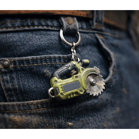 Mini Functional Power Tool Keychain Set