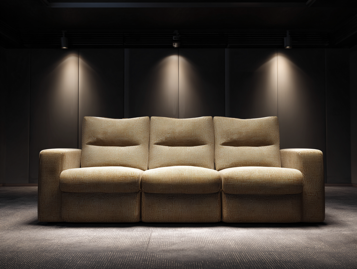 3-Sitzer Stoff 210x96x103cm - beige - für Wohnzimmer - klassisches Design