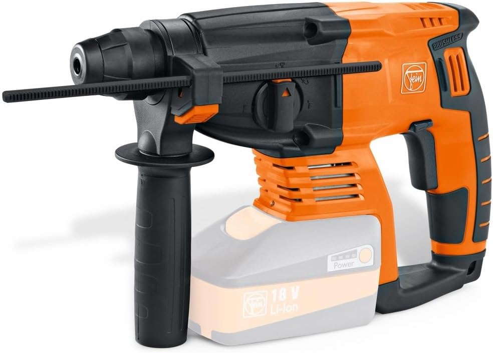 FEIN Akku - Bohrhammer ABH 18 Select Extrem kompakter und leistungsstarker Akku - Bohrhammer mit einer Schlagenergie von 2 J für das Bohren in Beton bis 20 mm. Akku und Ladegerät nicht enthalten.-Hubare