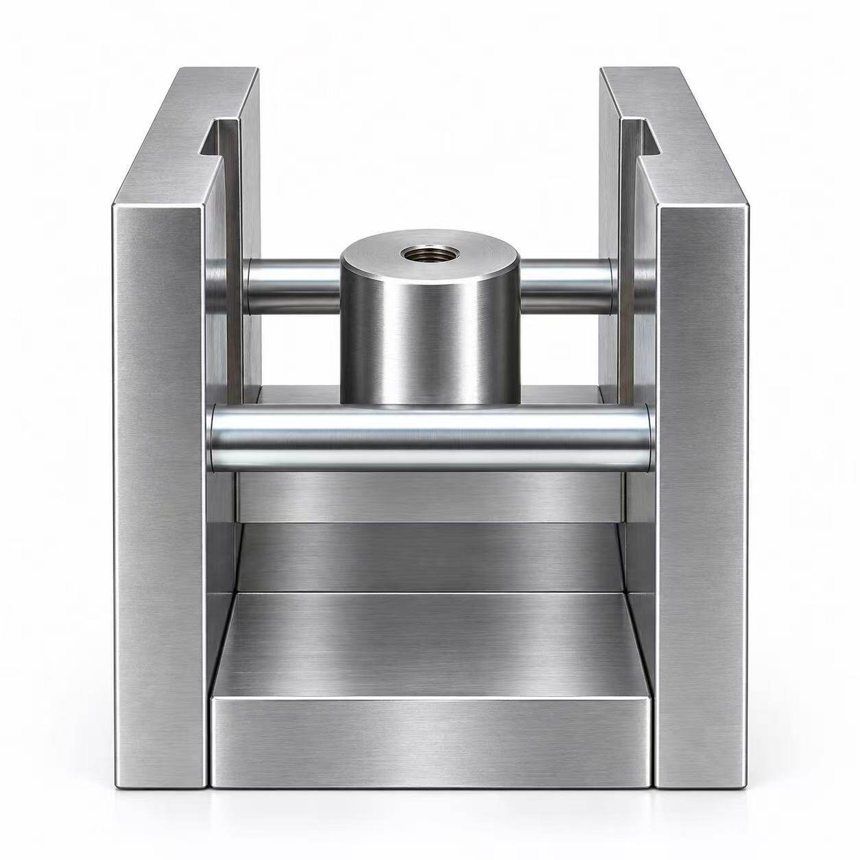 Splitting fixture assembled view — custom made-to-drawing reference