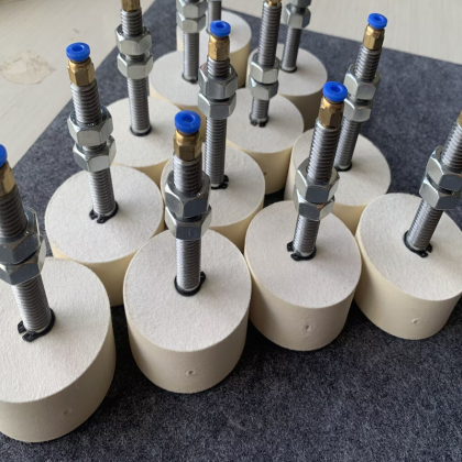 Custom Smooth Wool-Felt Lubrication Rollers and Mounting Assemblies