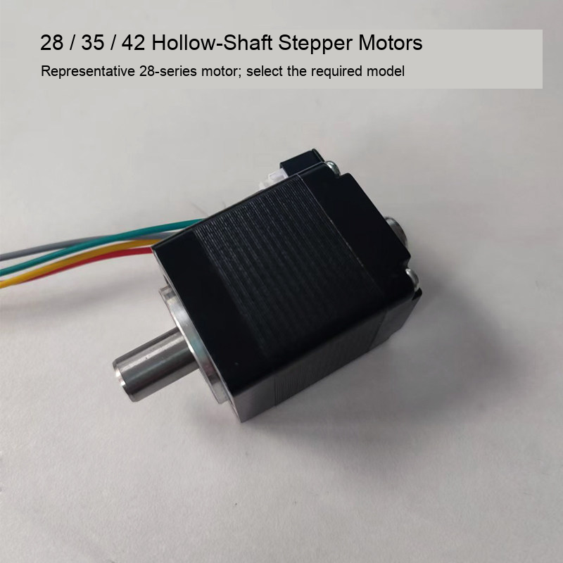 Original 28-series standalone hollow-shaft stepper motor; representative first image