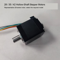 Original 28-series standalone hollow-shaft stepper motor; representative first image