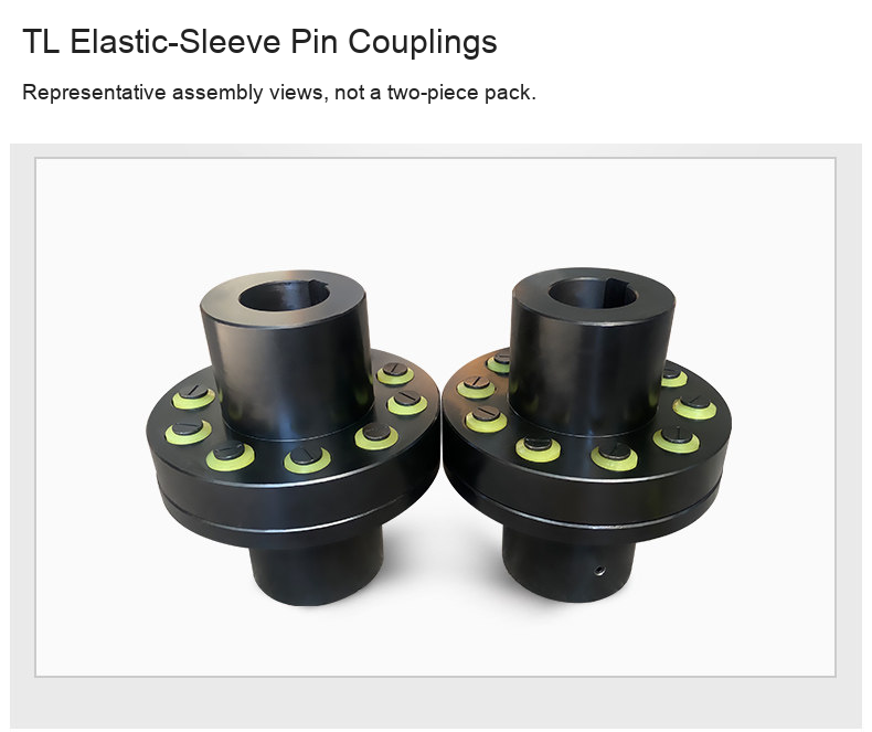 TL elastic-sleeve coupling original assembly photographs