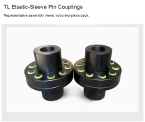 TL elastic-sleeve coupling original assembly photographs