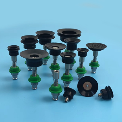 Spring-Loaded Vacuum Cup Nozzles and M5 Female Holders, 6–40 mm