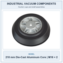 210 mm Die-Cast Aluminum Core | M16 × 2 industrial loading table vacuum component