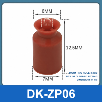 BOLTTE DK-ZP06 convex plug, 2 mm hole vacuum cup dimensional diagram