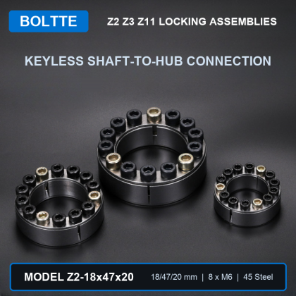 BOLTTE Z2 Z3 Z11 Keyless Locking Assemblies - 12-200 mm Bore