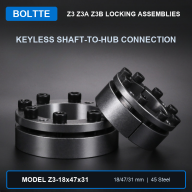 BOLTTE Z3 Z3A Z3B Keyless Locking Assemblies - 18-150 mm Bore