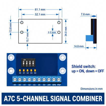 Robot-Gripper Signal Combiners & Series Control Boards, A7C / XF