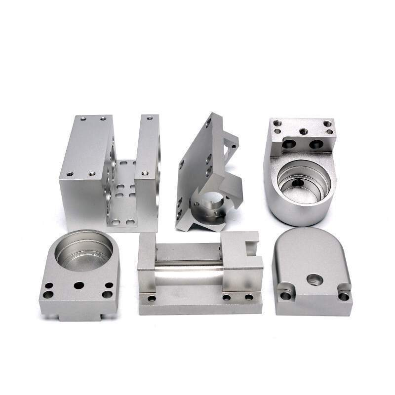 Machined mounting-component examples — custom made-to-drawing reference