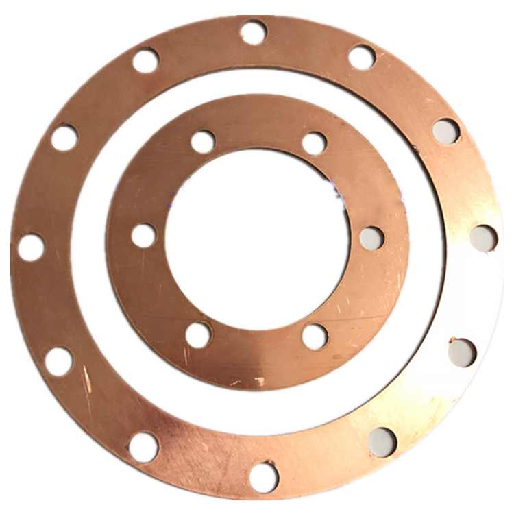 Copper flange and ring profile references — custom made-to-drawing reference