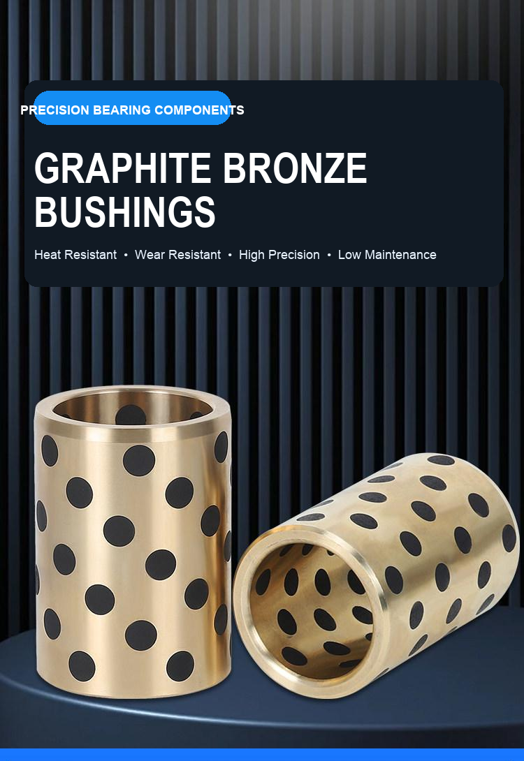 Graphite bronze self-lubricating bushings