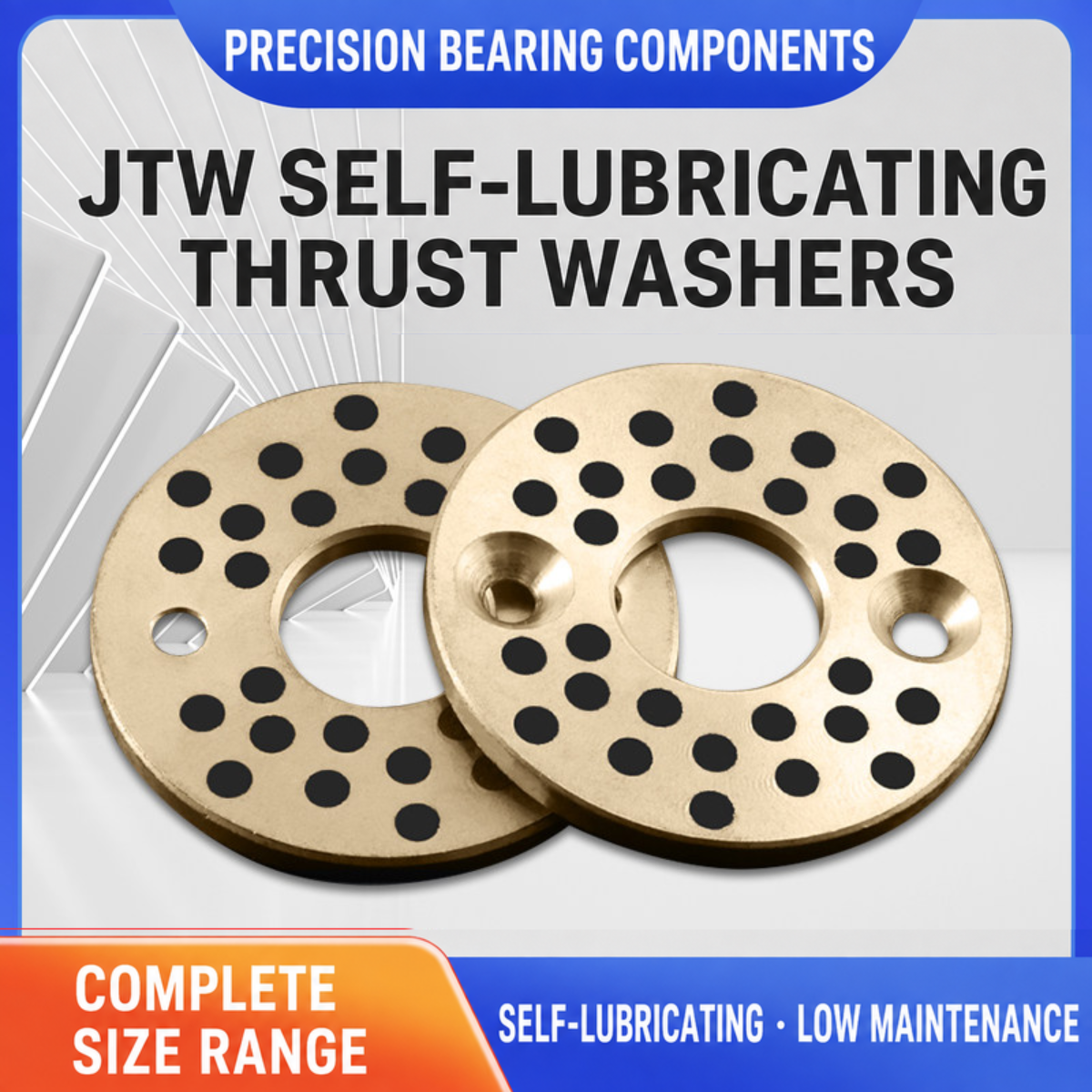 BOLTTE JTW graphite bronze self-lubricating thrust washers