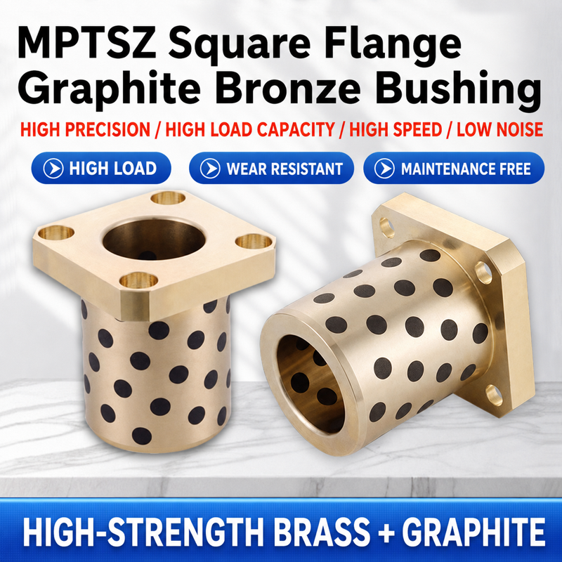 MPTSZ square flange graphite bronze bushing product overview
